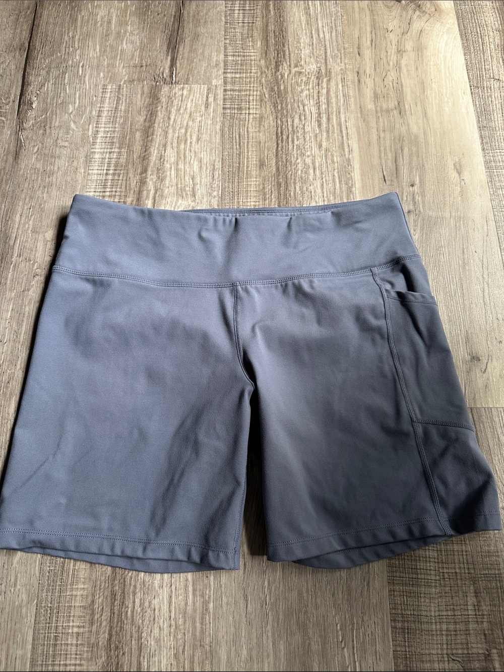DKNY Women's Athletic Shorts - Gray Blue